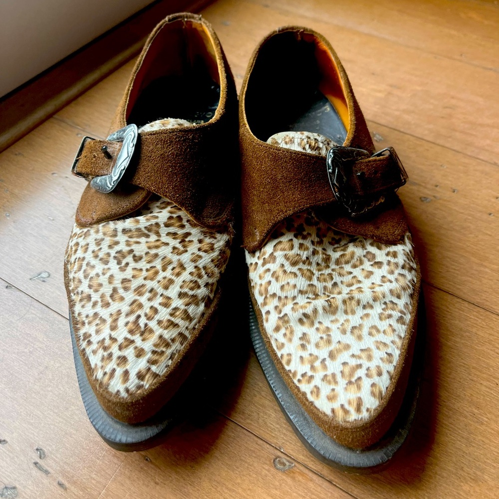 Vintage Fluevog Creepers Tan Leopard 7